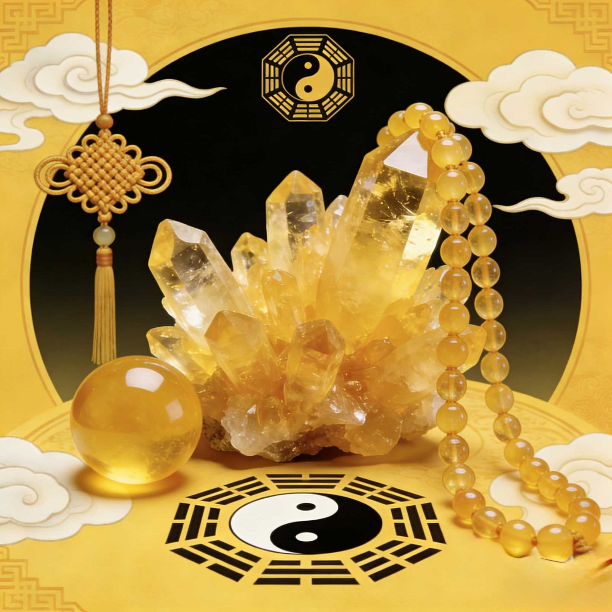 Citrine： The Golden Ray of Abundance, Meaning in  Five Element and Chakra Healing