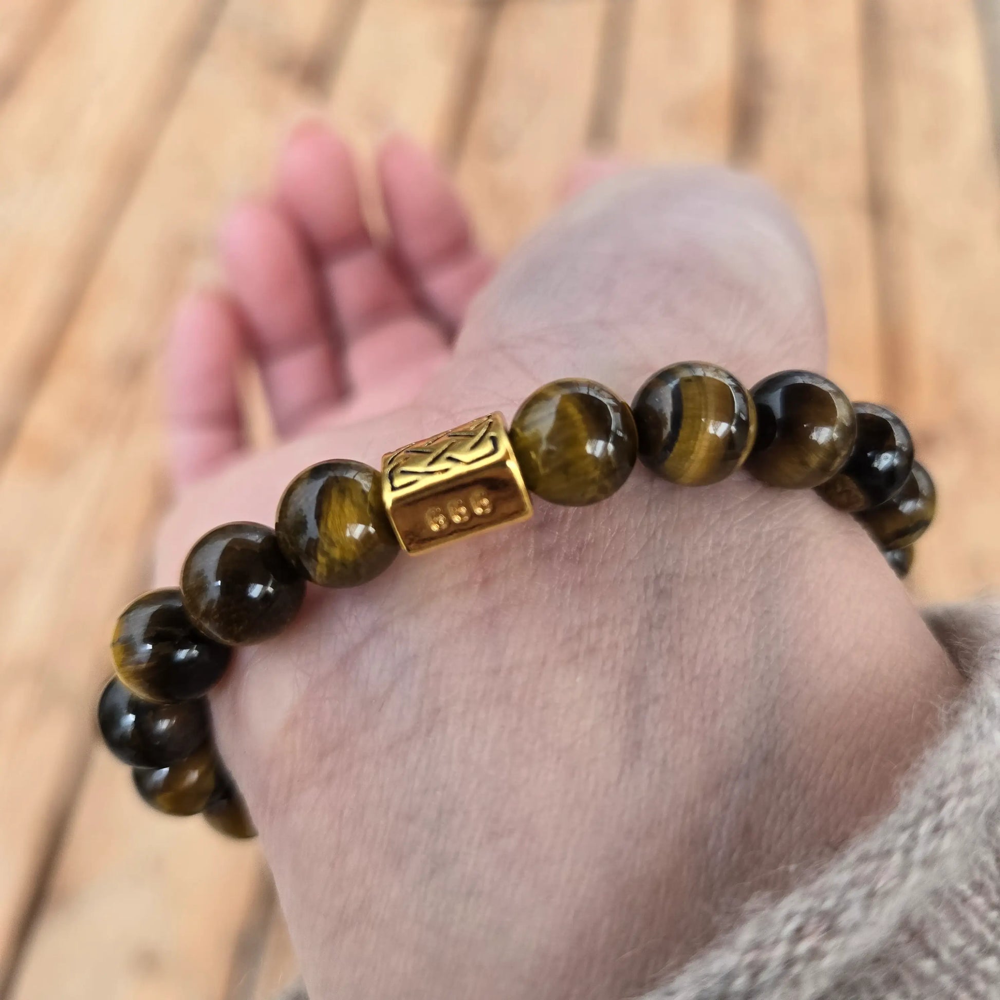 Pi Xiu Tiger Eye Bracelet Worn on Wrist - Handcrafted Feng Shui Jewelry for Career Success and Financial Abundance - 8fortune