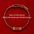 2026 Horse Zodiac Red Cord Bracelet with Eight Guardian Deities Charm - Traditional Chinese Protection Jewelry - 8fortune