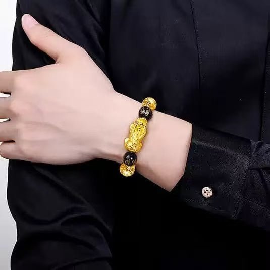 Black Obsidian Pi Xiu Bracelet - 8fortune