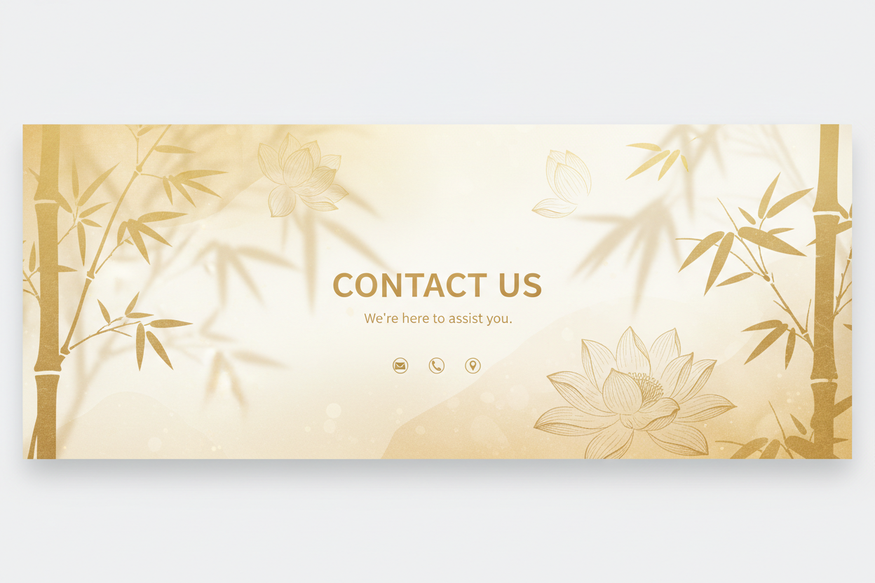 Contact Us with Botanical Elements