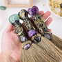 Crystal Broom for Energy Cleansing - Natural Gemstone Decor - 8fortune