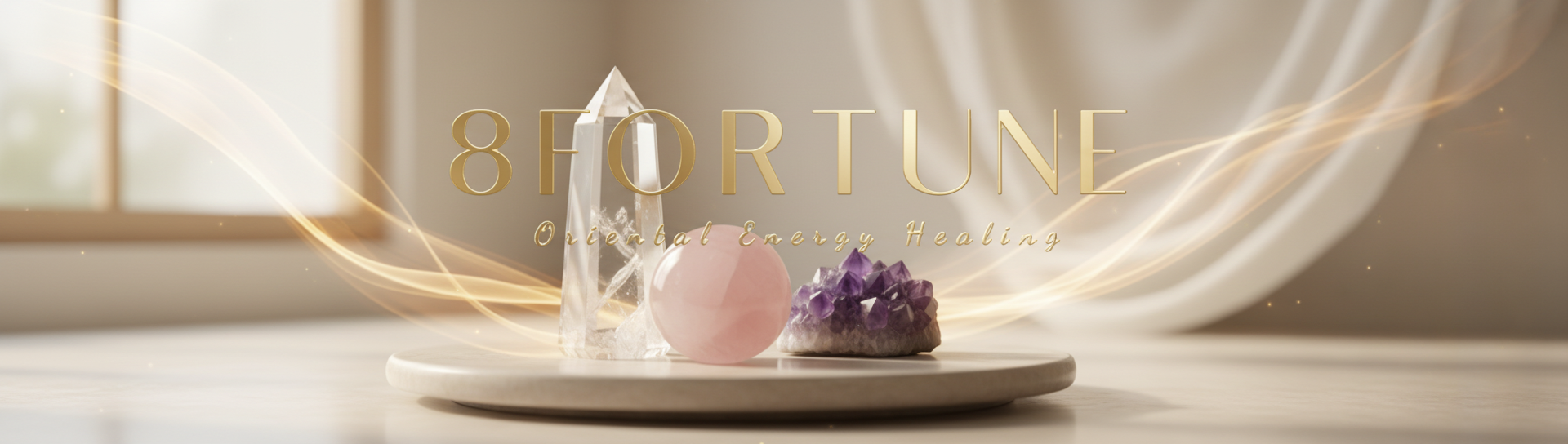 Customer Help - Healing Crystal Energy with 8fortune Logo