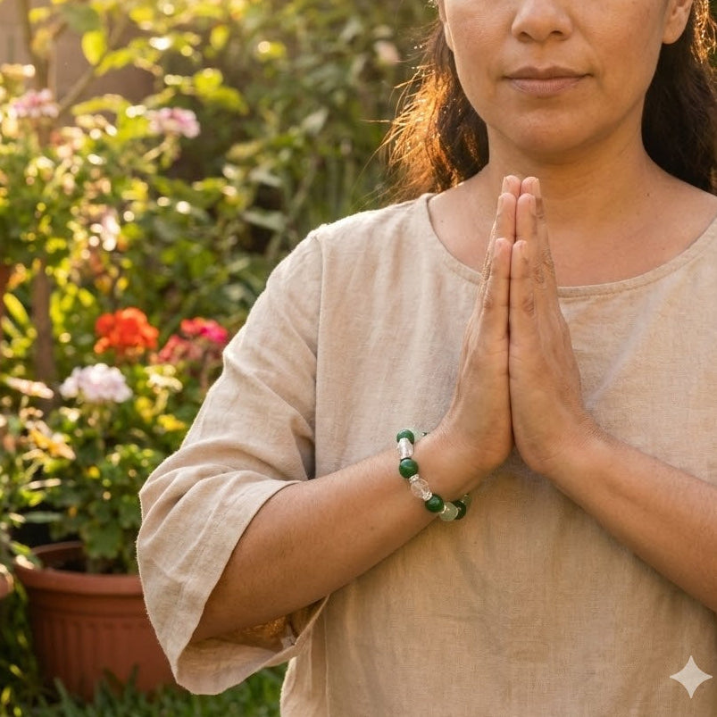 Wood Energy Crystal Bracelet