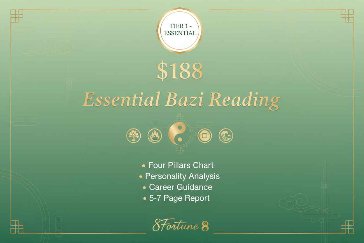 Essential Bazi Reading - Four Pillars Starter Analysis | 8Fortune