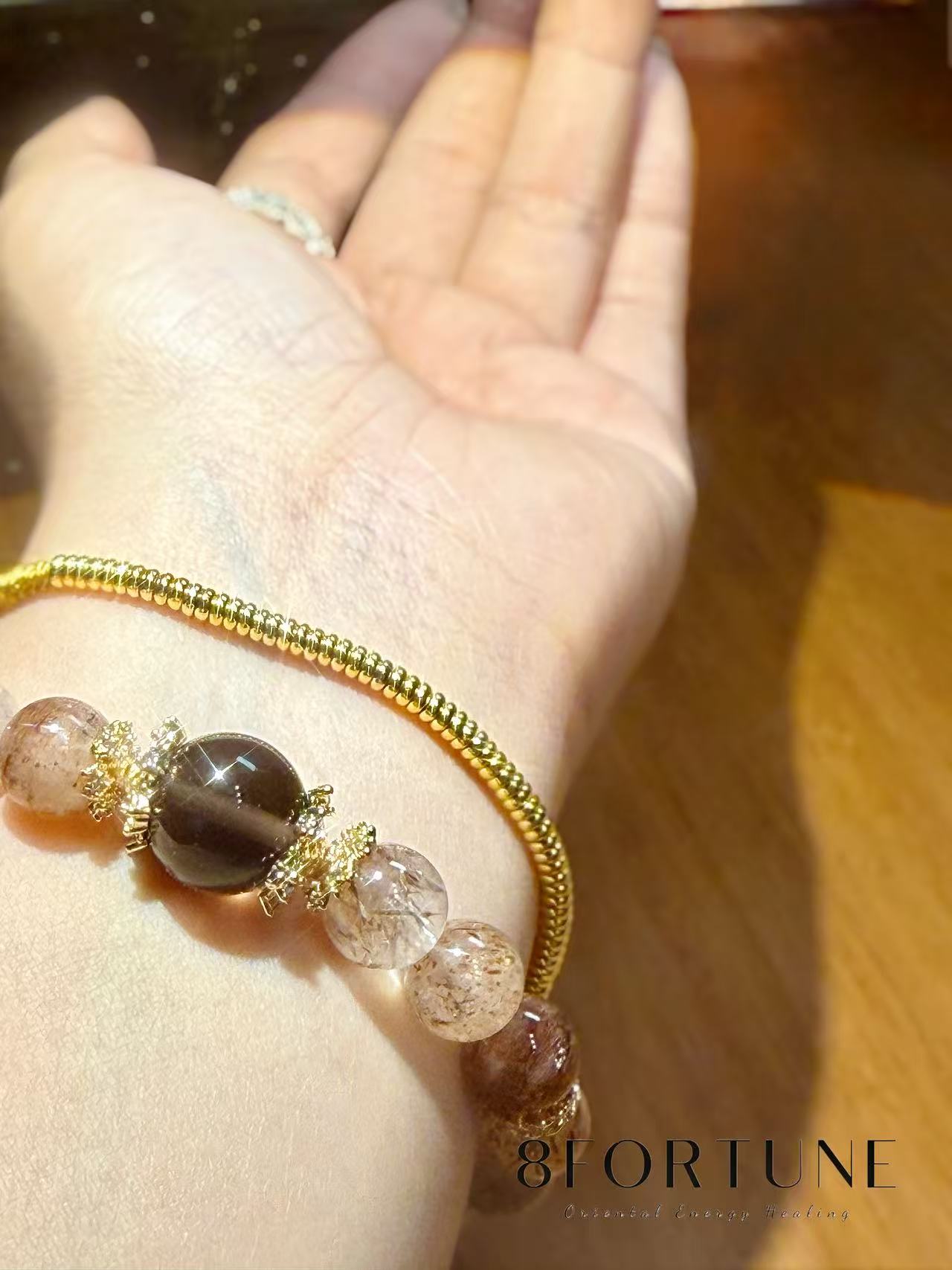 Golden Circle Weave Bracelet - 8fortune