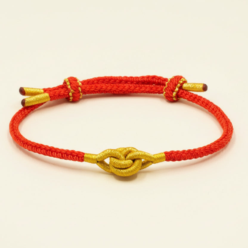 Handmade Red Cord  Bracelet - Adjustable Buddhist Lucky Knots Spiritual Gift - 8fortune